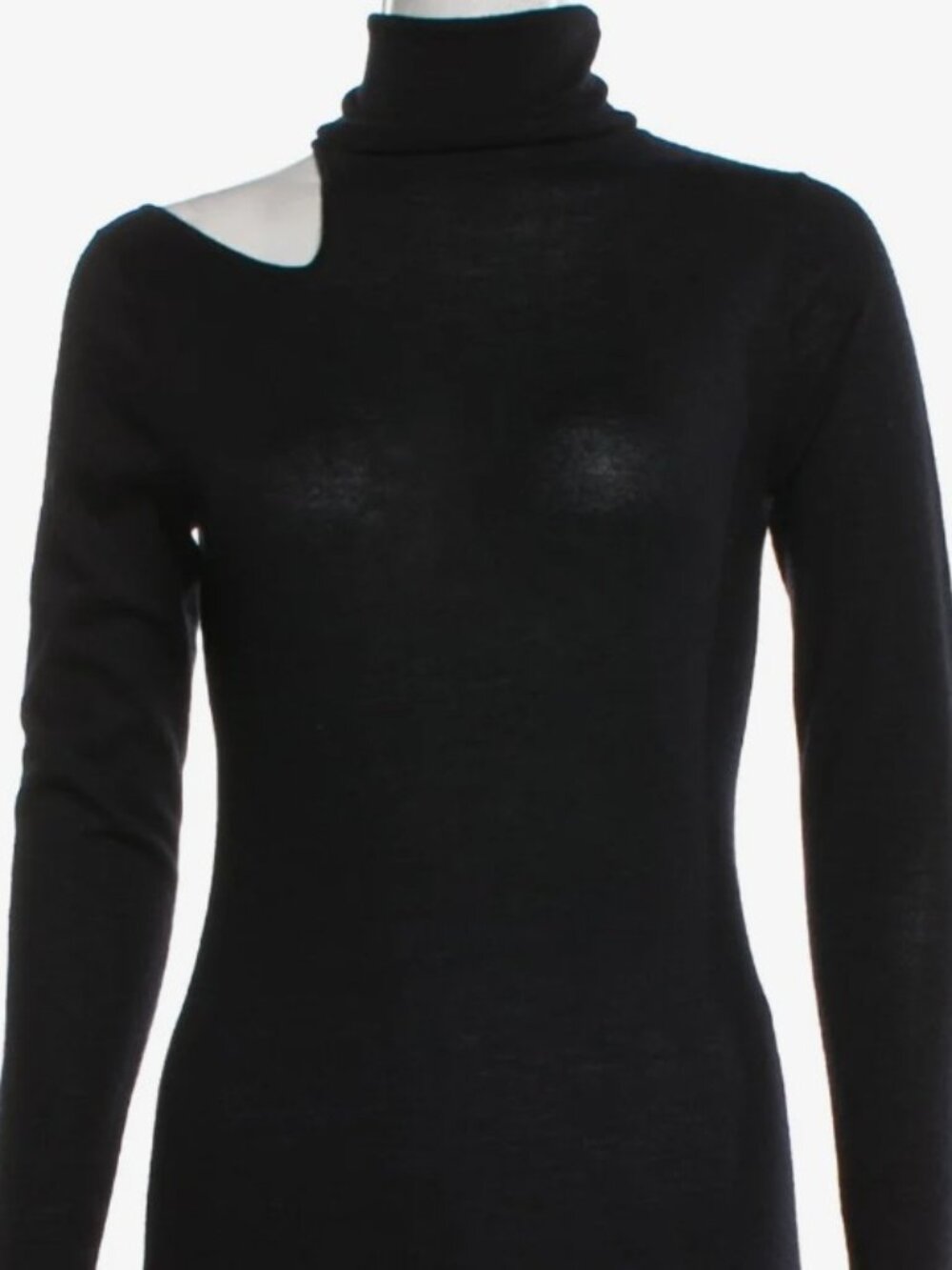 Neiman Marcus Black Cashmere Turtleneck Sweater - M